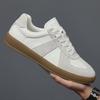 2025 Autumn New Men's Genuine Leather Sports and Leisure White Shoes Trendy Versatile Board Shoes