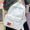 Schoolbag Junior High School Student Schoolbag Women's Trend Letters Large Capacity Leisure Travel Backpack New College Student Backpack Men