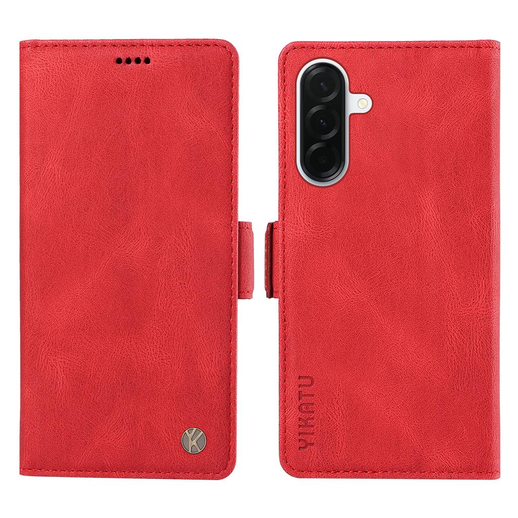 For Samsung Galaxy A37 5G Leather Case YIKATU YK-005 Skin-touch Feeling Wallet Phone Cover