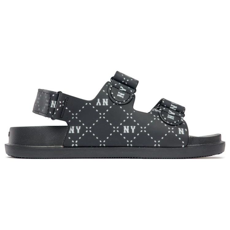 MLB Sandal New York Yankees EVA Non-Slip Durable Sports Sandals Unisex Sandals Black White 3ASDCSD33-50BKS