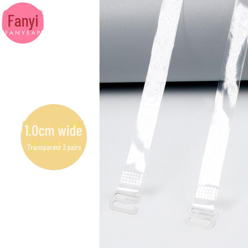 "Transparent Non-Slip One-Shoulder Strap Bra Accessory"
