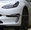 Copertura Sopracciglio Fendinebbia in Fibra di Carbonio per Tesla Model 3/Y - Deflettore Vento e Cornice Decorativa