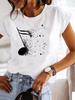 Star Lovely Style Trend Clothing Fashion Tee Women T-shirt Summer Short Sleeve Print Clothes Graphic T Shirt Female Tee Tops