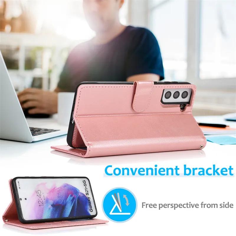 Magnetische Leder Geldbörse Karten Handy Hülle Für Samsung Galaxy S25 Edge S24 Ultra S23 Plus S22 S20 FE S21 S10 Note 20 Klapphülle Tasche