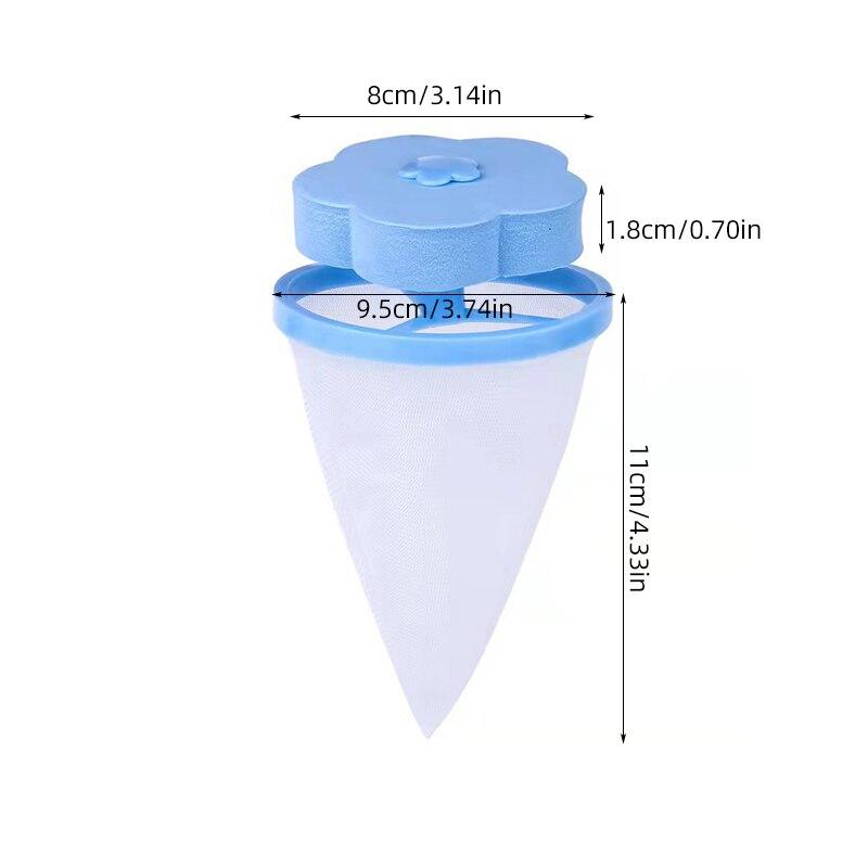 Pračka Filtr Plovoucí prací sáček Vlasový filtrační sáček Univerzální plovoucí čisticí sáček na mytí vlasů Odstraňovač vlasů