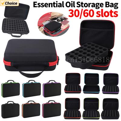 60/30 Bottles Essential Oil Case 15ml Essential Oil Collecting Bags Travel Portable Carrying Cases Nail Polish Storage Bag