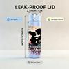 1PC Mickey Mom Happy Mothers Day Print 750ml Color Plastic Sports Water Bottle Leakproof Flip Straw Lid Suitable for Sports Office Home Use