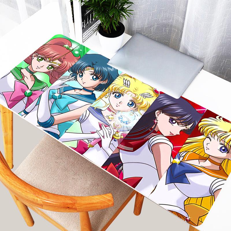 Colorful Mouse Pad Anime Gaming Desk Mat kawaii S-Sailor Moons Laptop Accessories Gamer Large Mousepad E-sports room decoration