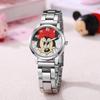 Disney Mickey Mouse Minnie Kids Watch Student Cartoon Watch Aolly Steel Quartz Watch Clock Gift