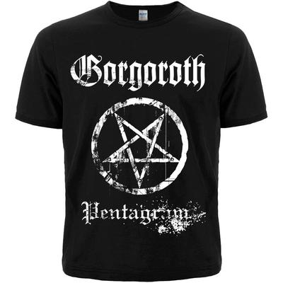 Gorgoroth "Pentagramm" Schwarzes T-Shirt Mayhem Bathory