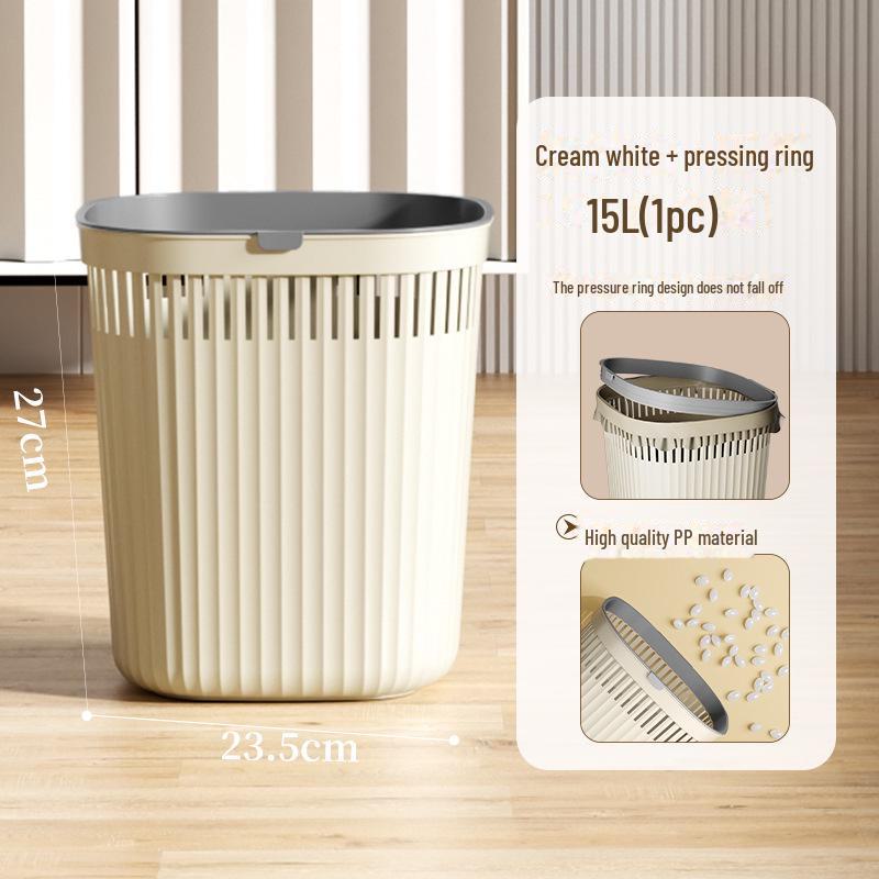 2024 Large Capacity Luxury Wastebasket for Bathroom, Kitchen, Bedroom, and Living Room