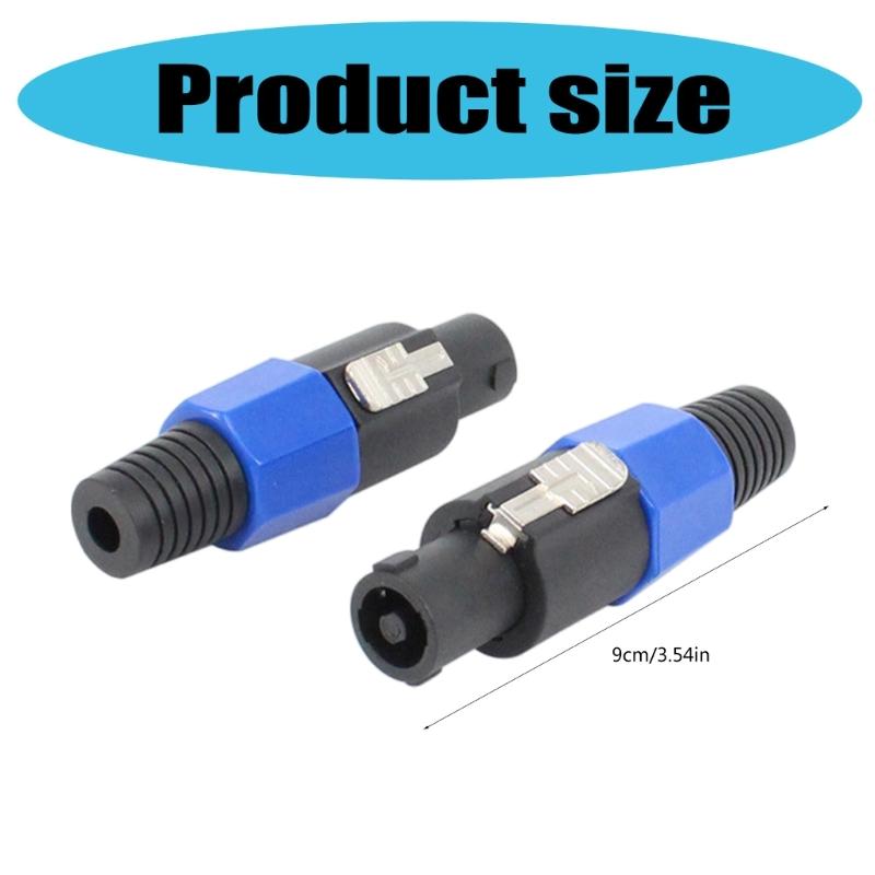 4 Stück Professionelle 4-polige NL4FC Speaker Twist Lock Stecker 4 Pole Lautsprecheradapter-Steckverbinder 4-poliger Speaker Twist Steckverbinder