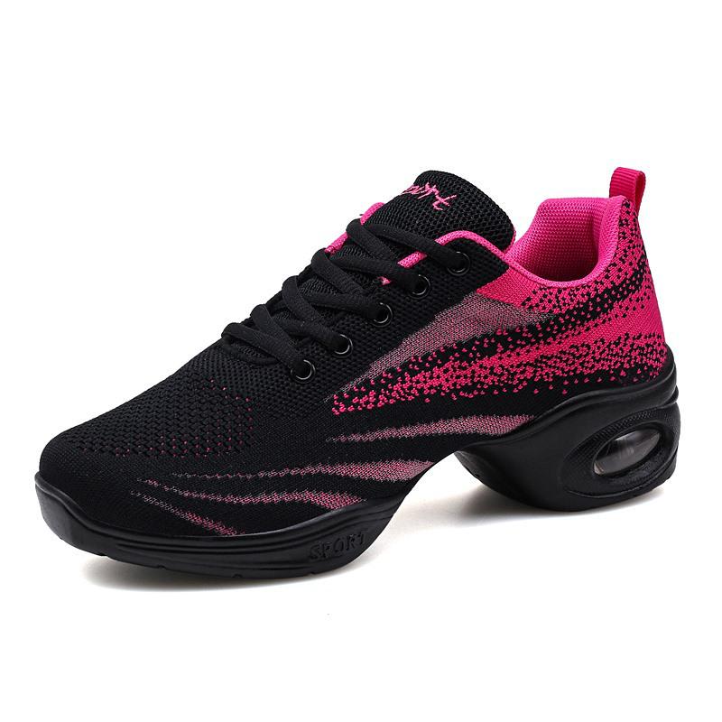 Women's 2025 Modern Dance Soft Sole Mesh Sneakers - Square Dance Shoes 822