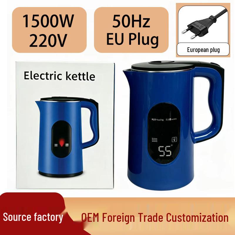 Smart Large Capacity European Standard Electric Kettle with Insulation