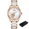 New Designer Mechanical Watches Women Luxury Top Brand Ceramic Stainless Steel Diamond Music Ladies Automatic Wristwatches