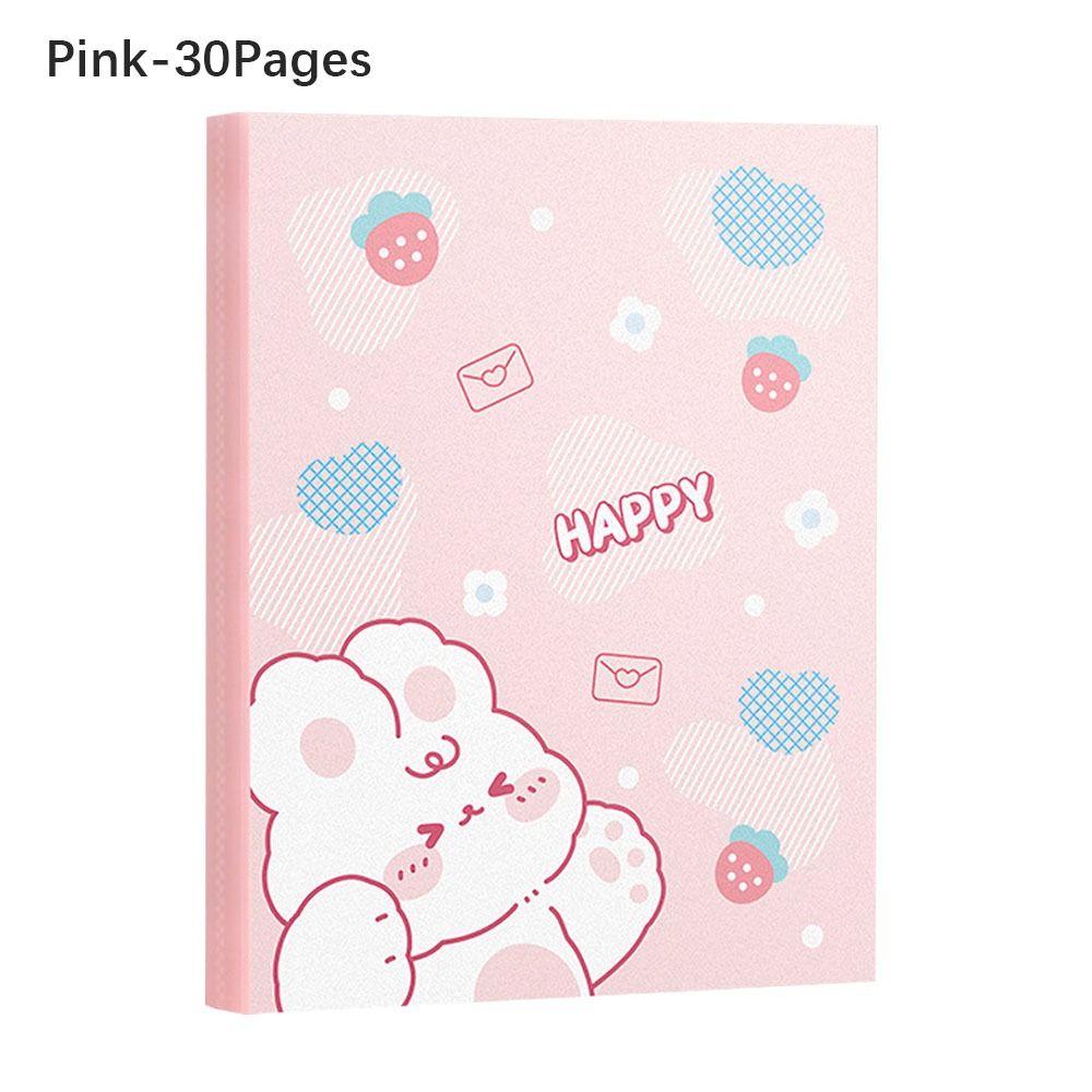 30/40/60 Pages A4 Cartoon Large Capacity Archives Bag File Folder Student Test Paper Storage School Office Stationery