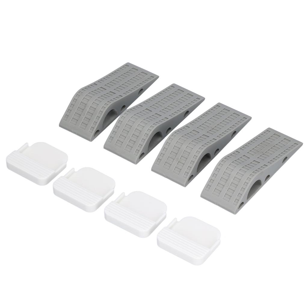4Set Door Stoppers Non Slip Rubber Door Bottom Stop Wedge Accessories for Home Improvement