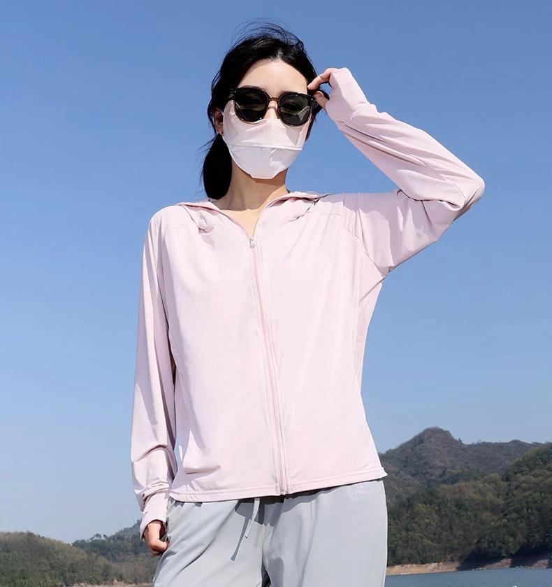 Ice silk cool clothes women's 1011 new summer UV protection long-sleeved ultra-thin blouse jacket cycling sunscreen clothing