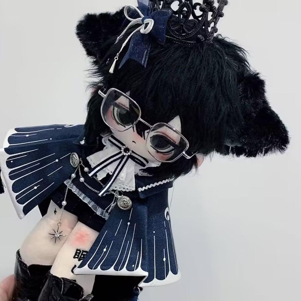 20-30Cm Cotton Doll Clothes No Attribute Dress Up Plush Doll Butterfly Prince Cosplay Clothes Tops Pants Bow Tie Crown Cloak Set
