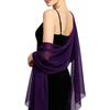 Elegante Sciarpa Leggera in Chiffon Trasparente Coprispalle da Sera per Donna Sciarpa Lunga Morbida per Matrimoni Eventi Formali Feste