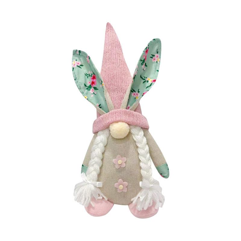 

2 шт. Классические пасхальные украшения в виде гномов, фигурки из полиэстера в стиле весеннего кролика, модные праздничные акценты для различных типов комнат