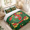 Bedding Set 1 Duvet Cover 2 Pillowcases Portugal Football Print Bedroom Home Decoration