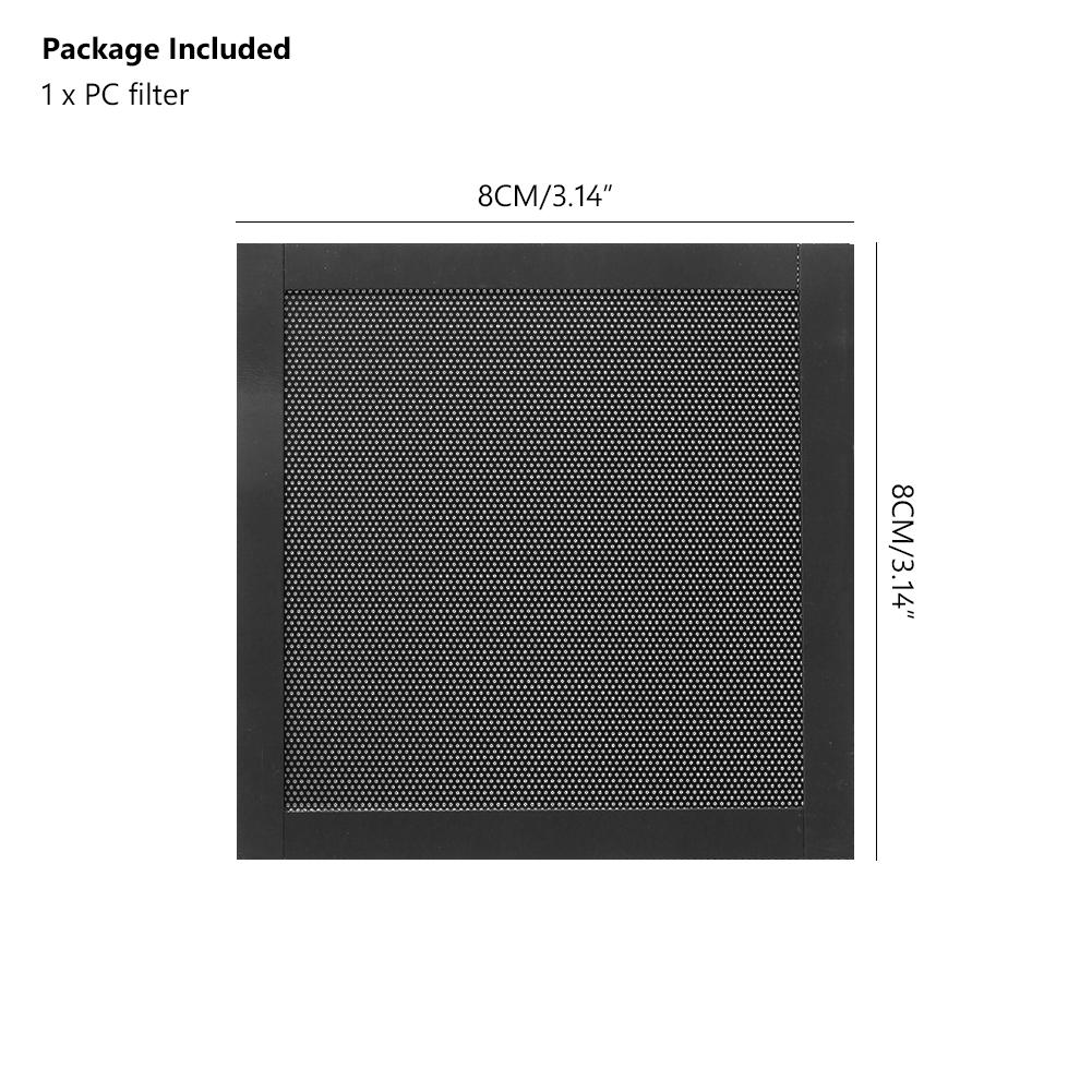 Φίλτρο σκόνης ανεμιστήρα υπολογιστή Θήκη υπολογιστή Μαγνητικό πλαίσιο Φίλτρο σκόνης Εξαιρετικά λεπτό PVC πλέγμα Αξεσουάρ υπολογιστών