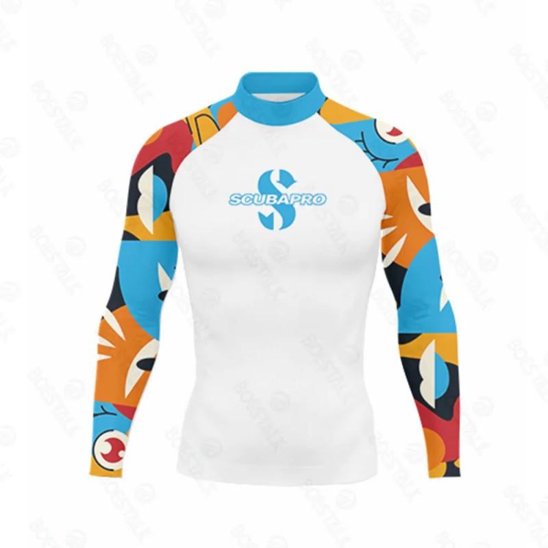 Ανδρικό Ελαφρύ Αντιηλιακό Μαγιό Rash Guard Γρήγορου Στεγνώματος Προστασία UV για Surfing, Κατάδυση, Παραλία, Θαλάσσια Σπορ Καλοκαίρι