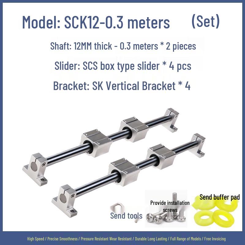 Linear Guide Sliding Table Saw Rail Set for Woodworking