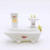 1/12 Dollhouse Miniature Porcelain Bathroom Set Ceramic