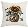 Sunflower Pillow Case European and American Style Home Sofa Pillow Combination Color Sofa Pillow