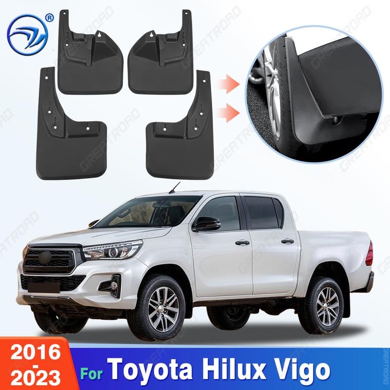 For Toyota Hilux Vigo 2016- 2017 2018 Fender Mudflaps Splash Guards Mudguards Mud Flaps car Accessories