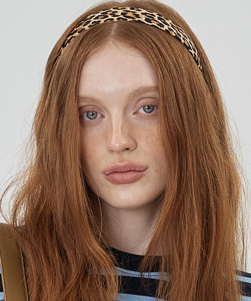 The-Abon Leopard Hairband Brown