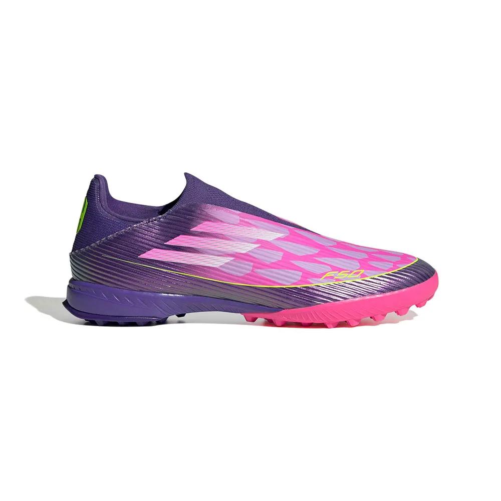 Adidas f50 league lamine yamal soccer shoes Purple/White