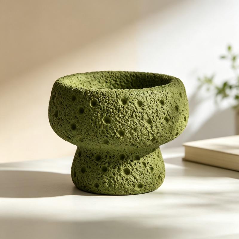 1PC Nordic Minimalist Ceramic Candle Holder Creative Candle Cup Aromatherapy Ornament For Home Table Decor Living Room