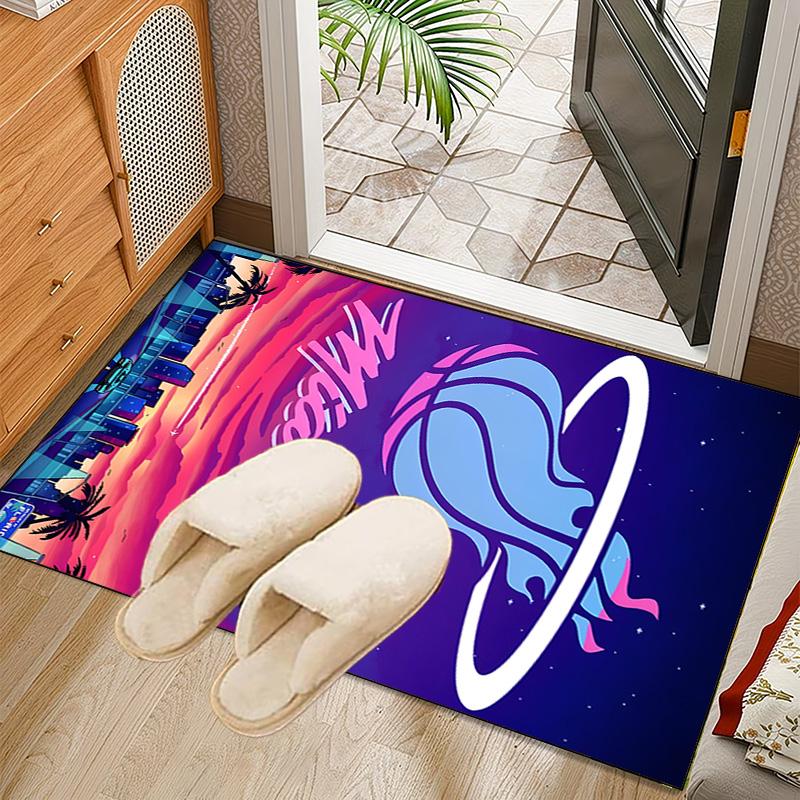 Heat Team Logo Artwork Rug Office Carpet Non-Slip Mat, Chair Rug Floor Covering for Gaming, Bedroom, Living Room , Home Decor Christmas Gift