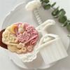Rabbit Fan Moon Cake Press Molds Cookie Stamp Chinese MidAutumn Moon Cake Maker Decorating Tool for Making Cookie