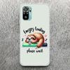 Animal Cute Cartoon Sloth Coffee Print Soft Case for Xiaomi Redmi Note 14 13 12S 11S Phone Shell 10 Pro Plus 11E 11T 12 11 10S 5