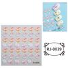 Embossed Cartoon Nail Art Stickers Decals Self-Adhesive Floral Nail Supplies