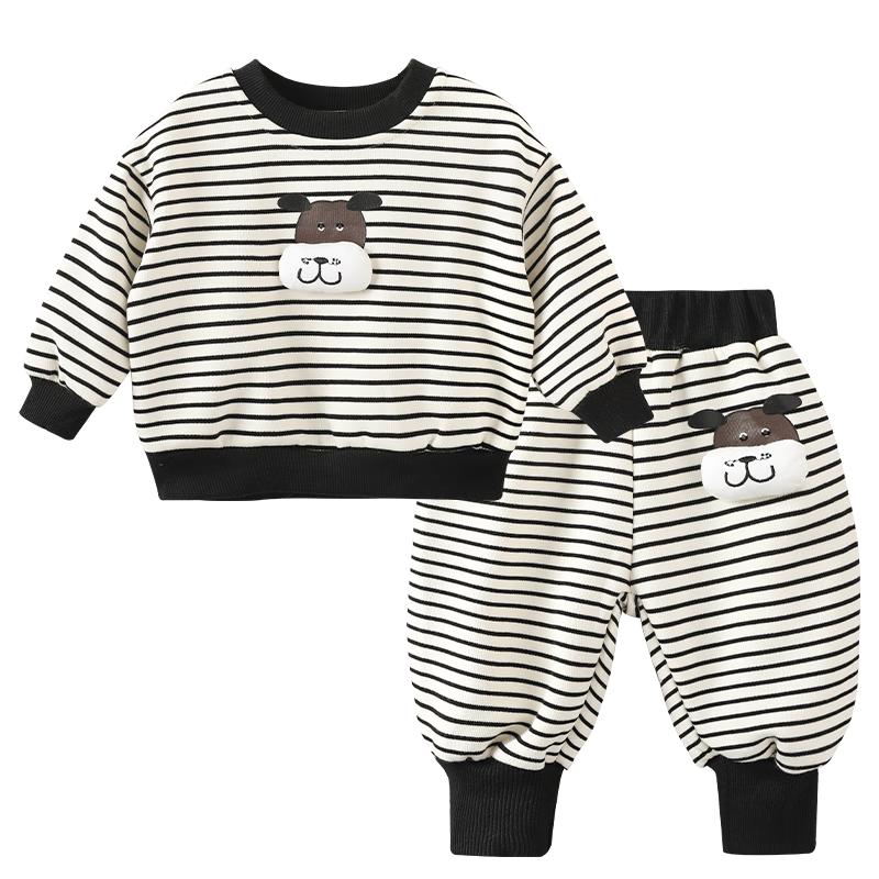 Youqi Baby Plush Sweatshirt & Pants Set 80