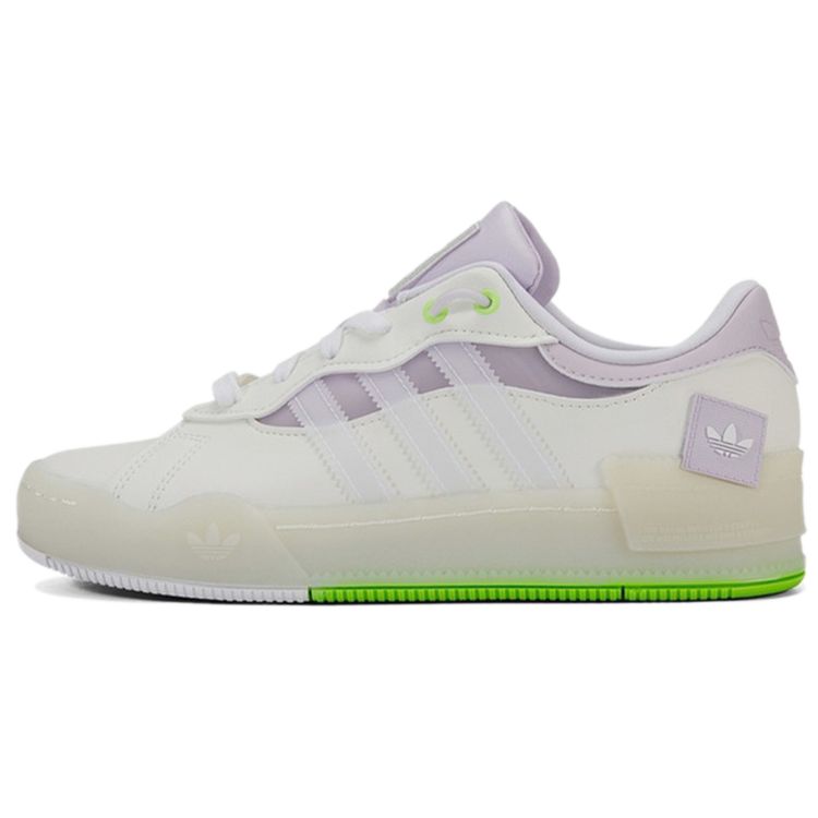 Adidas Originals Rey Galle Non-Slip Durable Low-Top Skate Shoes Women Sneakers White Purple GX2948