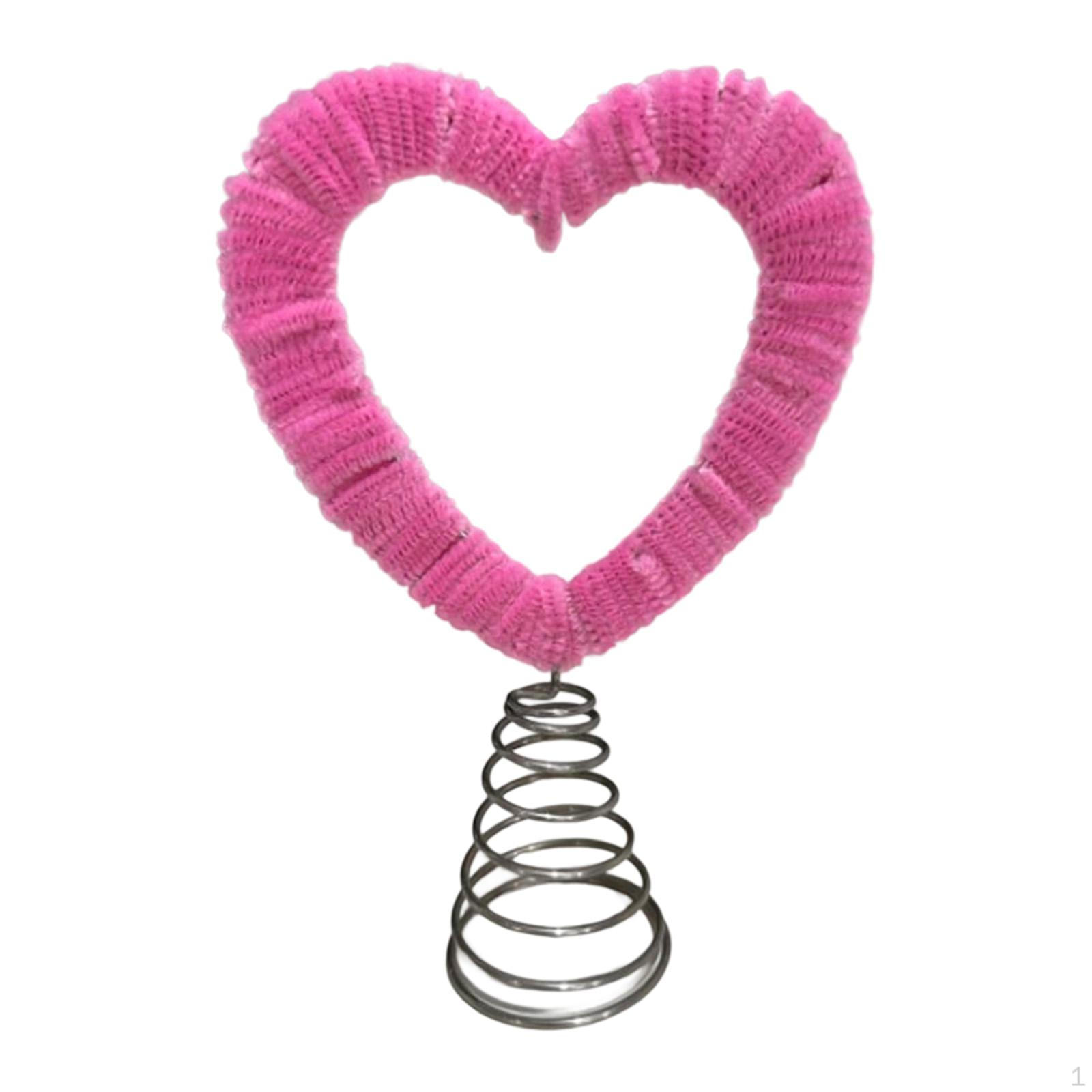 

Декор в виде венка «Любовь на День святого Валентина» в форме сердца, Креативное украшение для верхушки дерева для праздников, юбилея розы красного