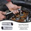 3/8 Inch 12 Point Drive Spark Plug Socket Wrench With Magnetics 14/16mm CR-V Steel Socket Wrench Adapter Car Removal Repair Tool