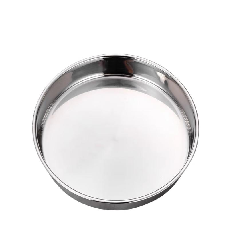 Lainuo Stainless Steel Flat Bottom Round Tray