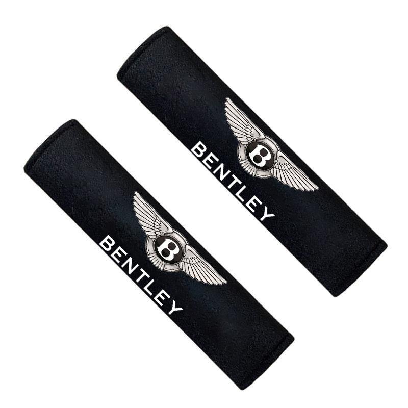 

Car Seat Belt Safety Belt Shoulder Cover Protection Seat Belt Pads for New Bentley Flying Spur Continental GT Bentayga Mulsanne