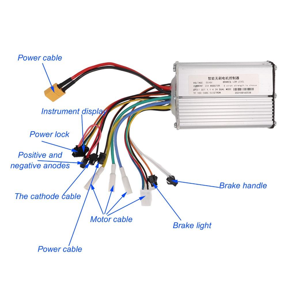 48Volt 20Amp Elektroroller Controller 2-Rad Bürstenloser Controller Elektroroller