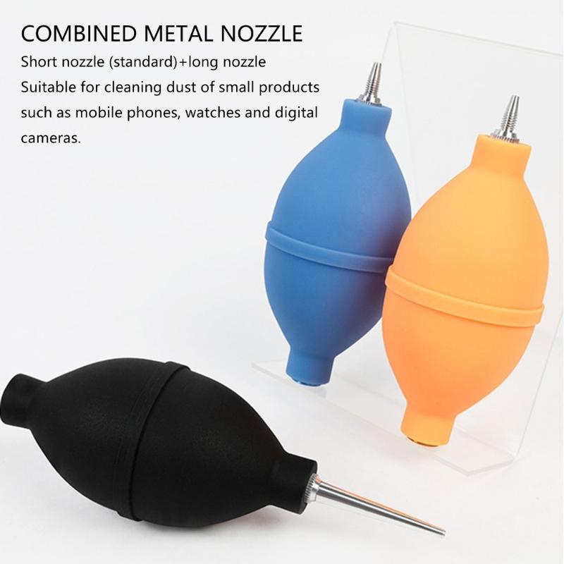 Heavy Duty Rubber Air Dust Blower with Ergonomic Aluminum Design Small Portable Air Blowr for Electronics Maintenance