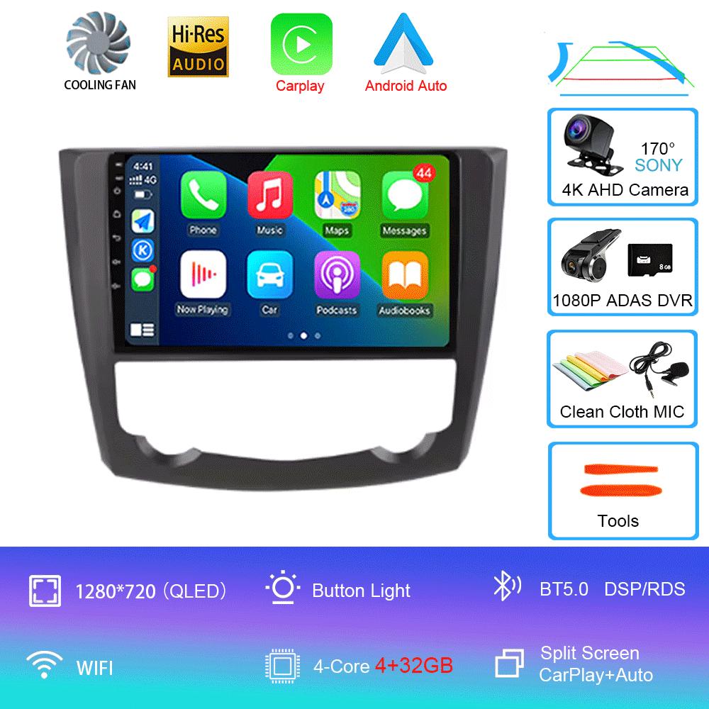 Für Renault Kadjar 2015 2016 2017 2018 2019 9 Zoll Android 14 Auto BT Radio Multimedia Video Player Navigation GPS 2 Din Kein DVD