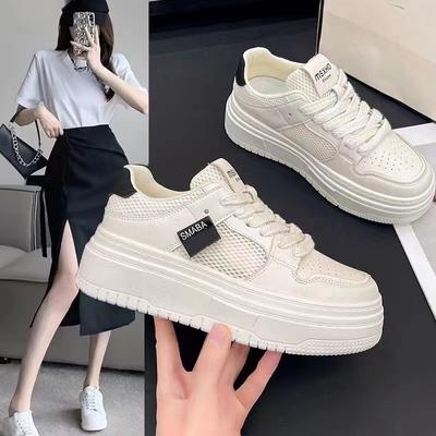 Platform White Shoes Children Ins Tide Spring and Autumn New Versatile Breathable Casual Board Shoes