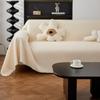 1pcs Soft Waffle Waterproof Sofa Cover with Modern Cream Style Home Seasonal Universal Soft Seat Cushion Sofa Cover Blanket